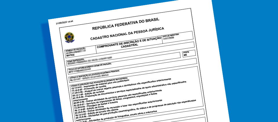 Como emitir cartão de CNPJ do MEI pelo site da Receita Federal